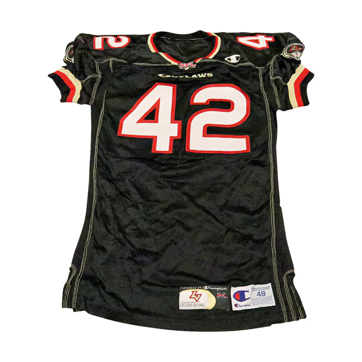 Las Vegas Outlaws 2001 #42 Team Issued Home Jersey Size 48 +2