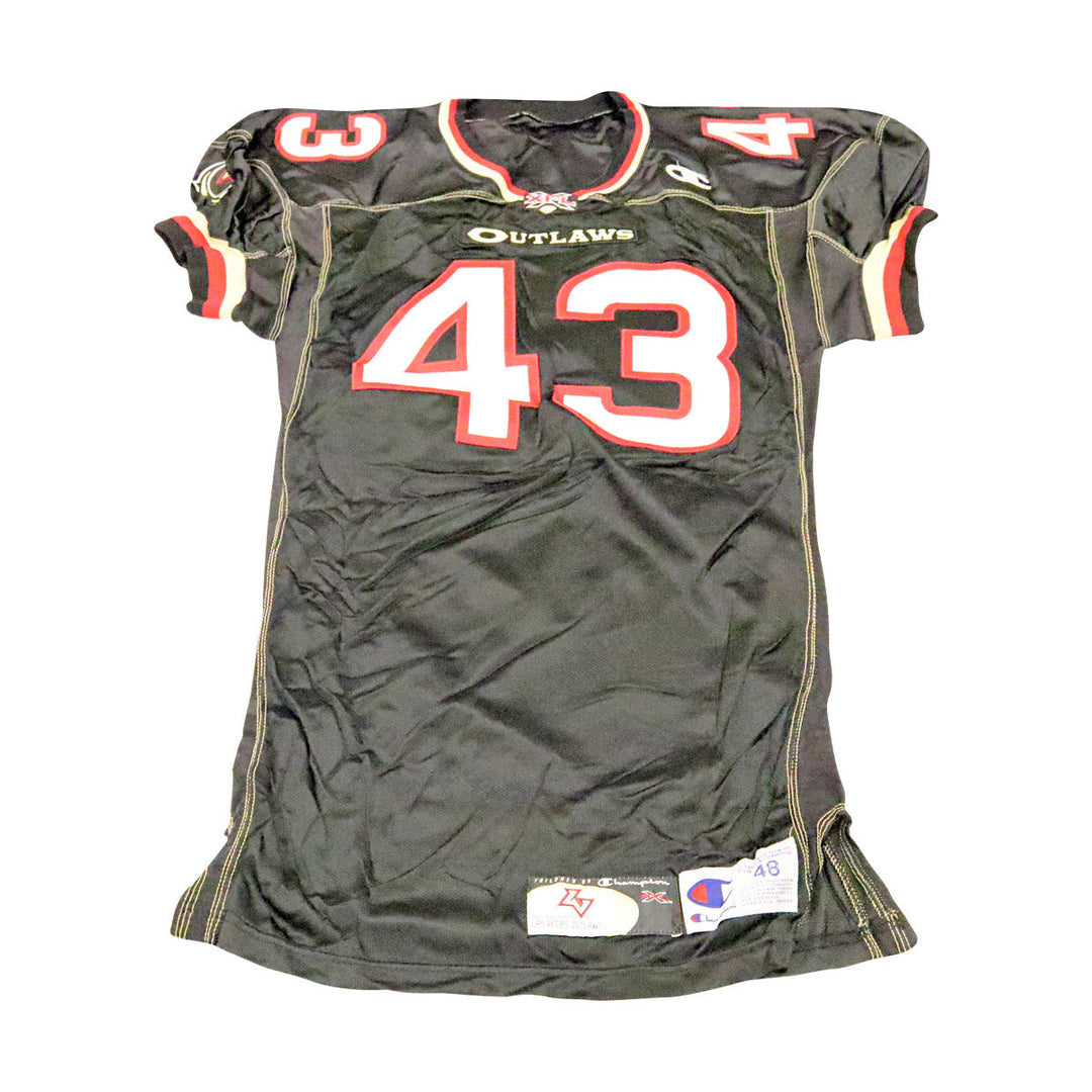 Las Vegas Outlaws 2001 #43 Team Issued Home Jersey Size 48 +2