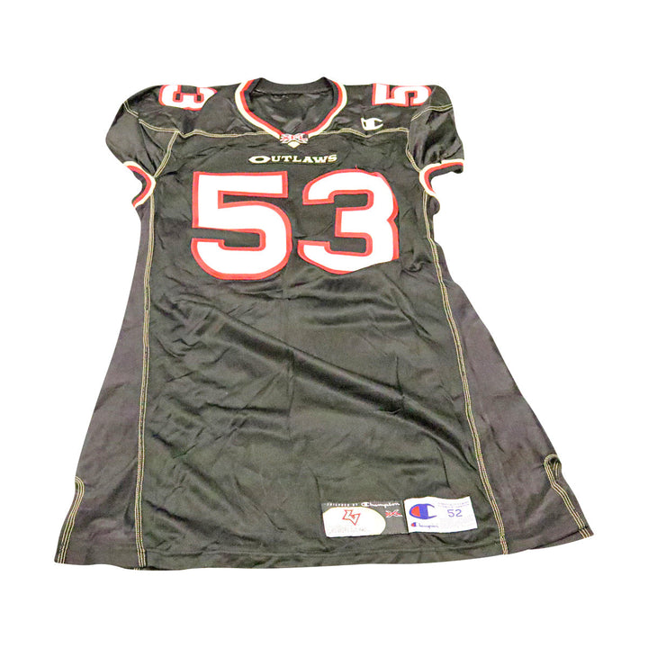 Las Vegas Outlaws 2001 #53 Team Issued Home Jersey Size 52 +2 Linemen Cut