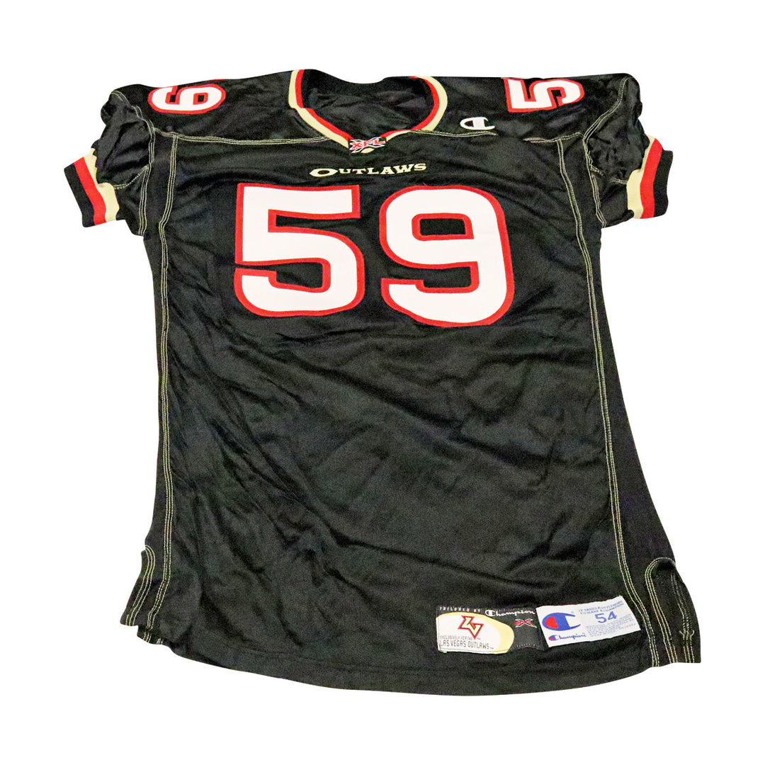 Las Vegas Outlaws 2001 #59 Team Issued Home Jersey Size 48 +2