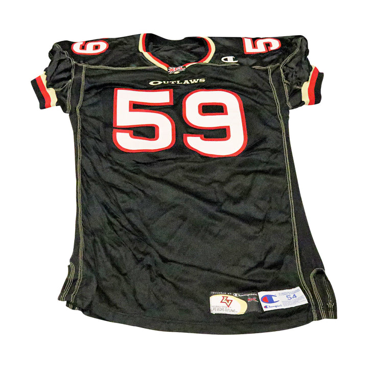 Las Vegas Outlaws 2001 #59 Team Issued Home Jersey Size 48 +2
