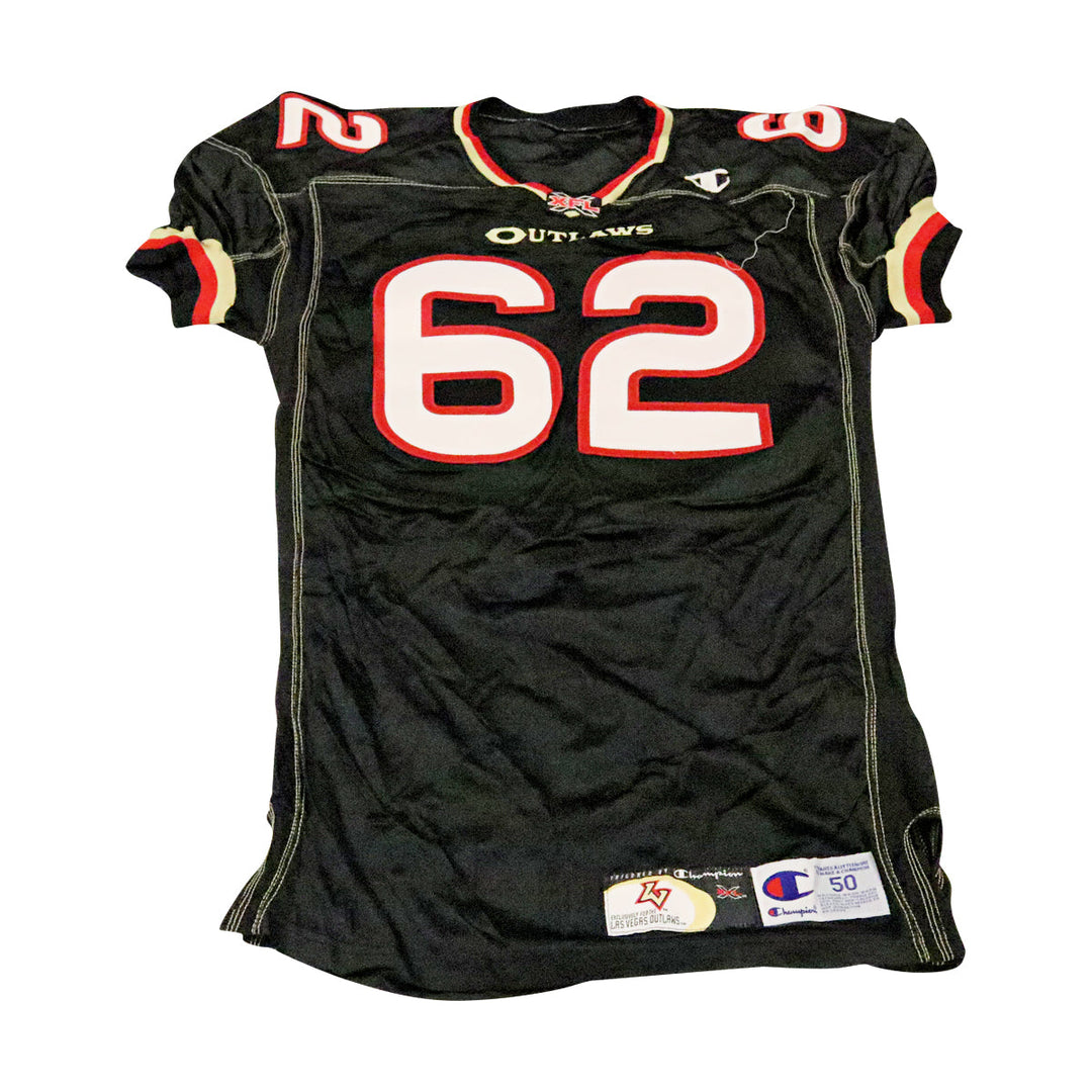 Las Vegas Outlaws 2001 #60 Team Issued Home Jersey Size 50 +2