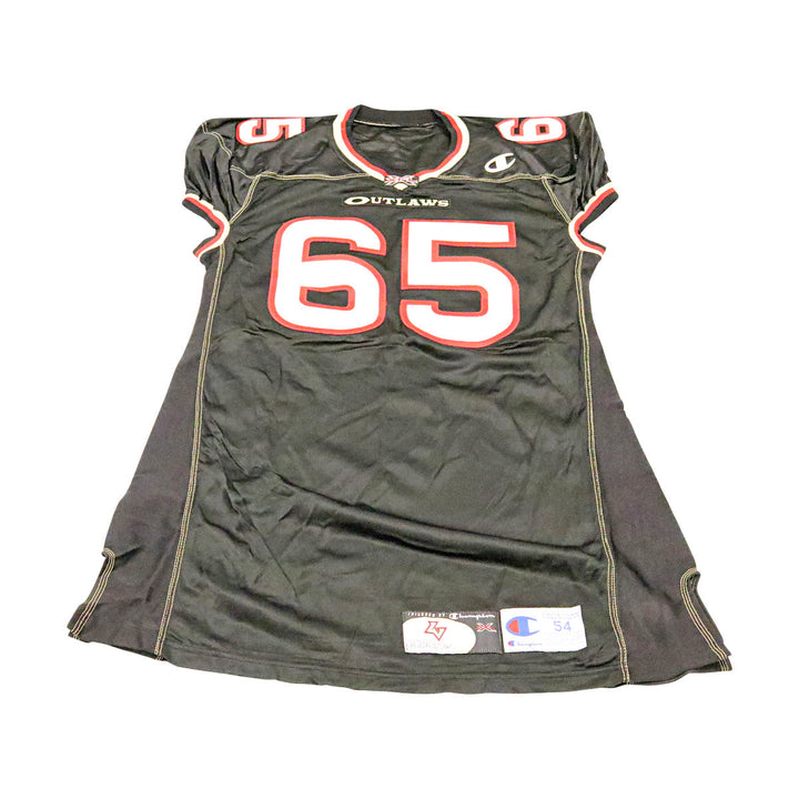 Las Vegas Outlaws 2001 #65 Team Issued Home Jersey Size 54 +2 Linemen Cut