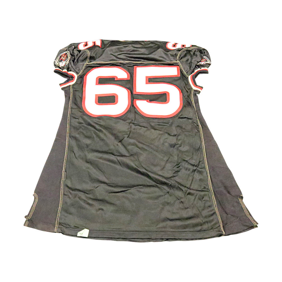Las Vegas Outlaws 2001 #65 Team Issued Home Jersey Size 54 +2 Linemen Cut