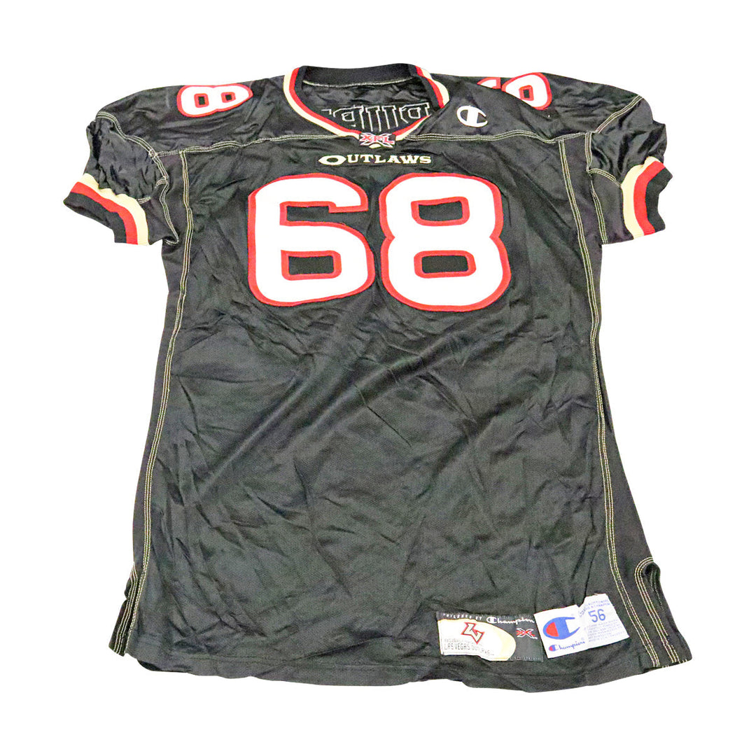 Angel Rubio Las Vegas Outlaws 2001 Game Used Home Jersey Size 56 +2