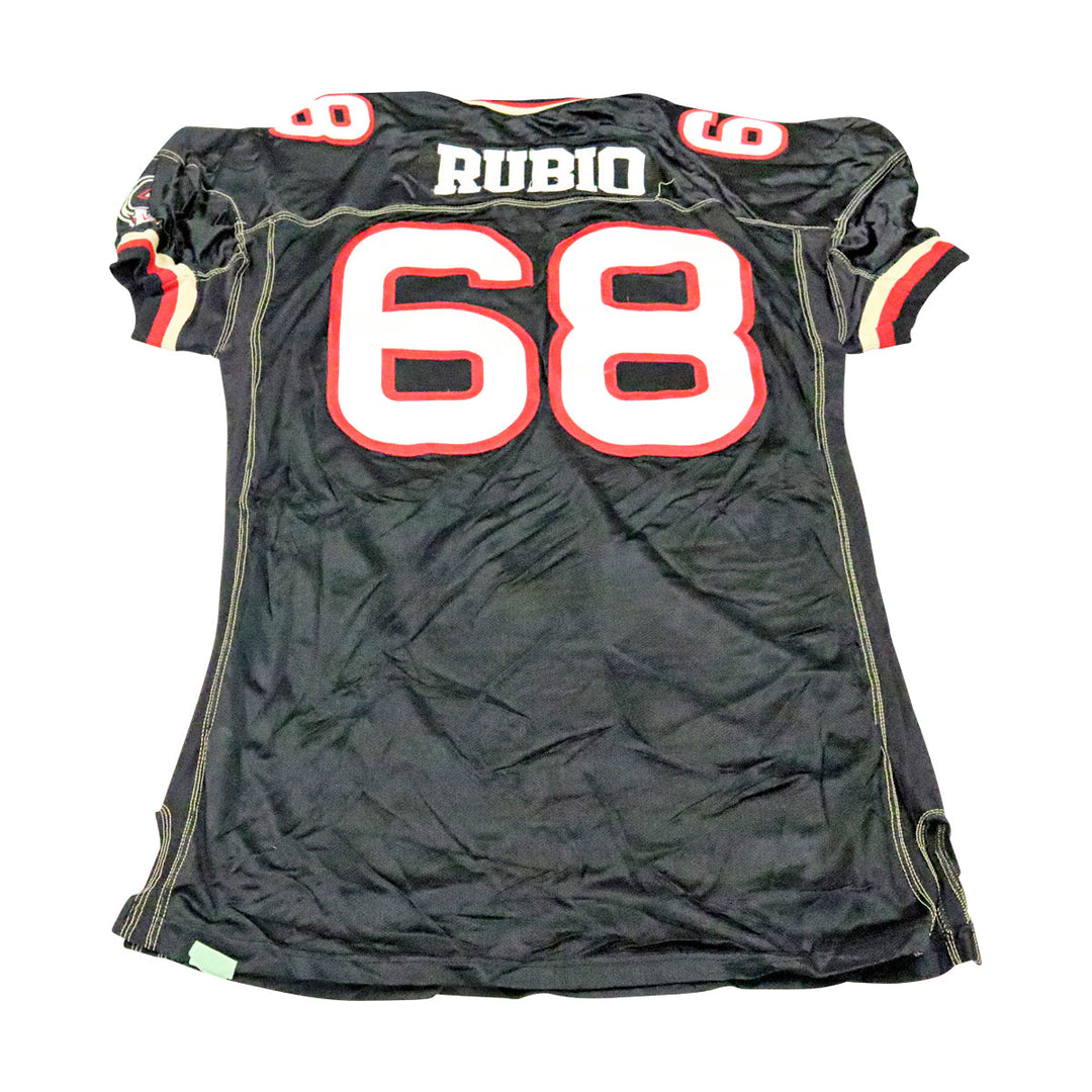 Angel Rubio Las Vegas Outlaws 2001 Game Used Home Jersey Size 56 +2