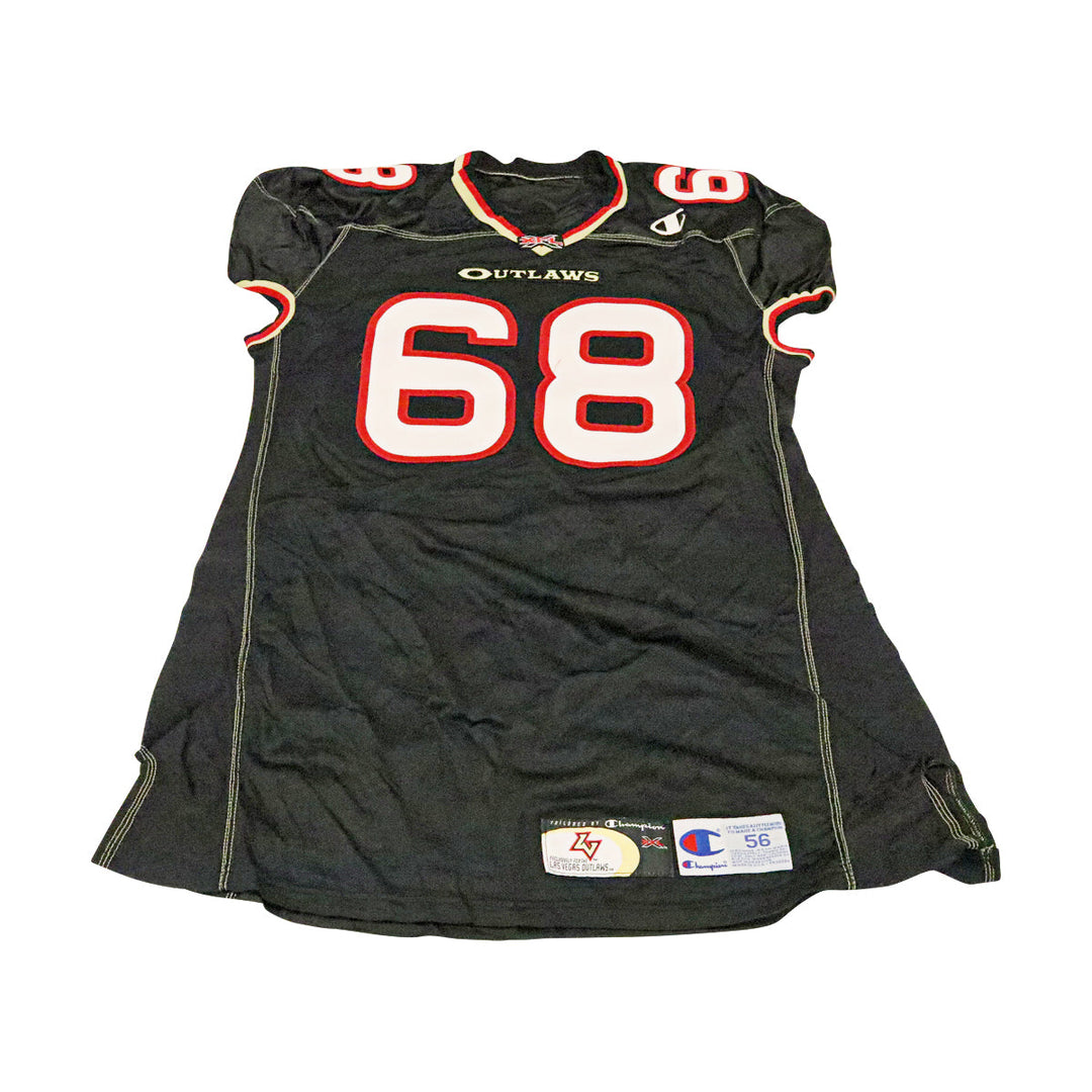 Las Vegas Outlaws 2001 #68 Team Issued Home Jersey Size 56 +2 Linemen Cut