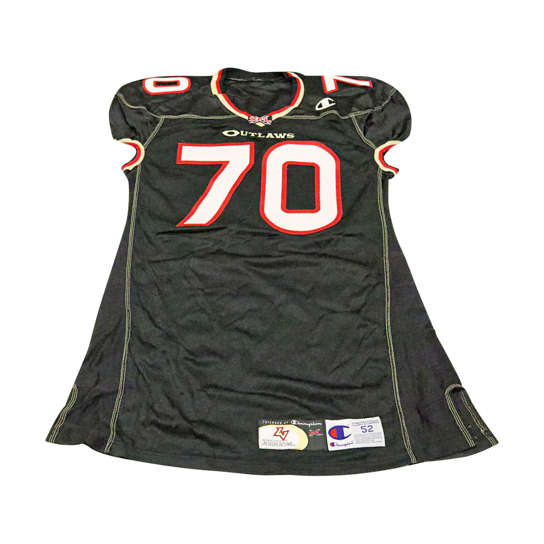 Las Vegas Outlaws 2001 #70 Team Issued Home Jersey Size 52 +2 Linemen Cut