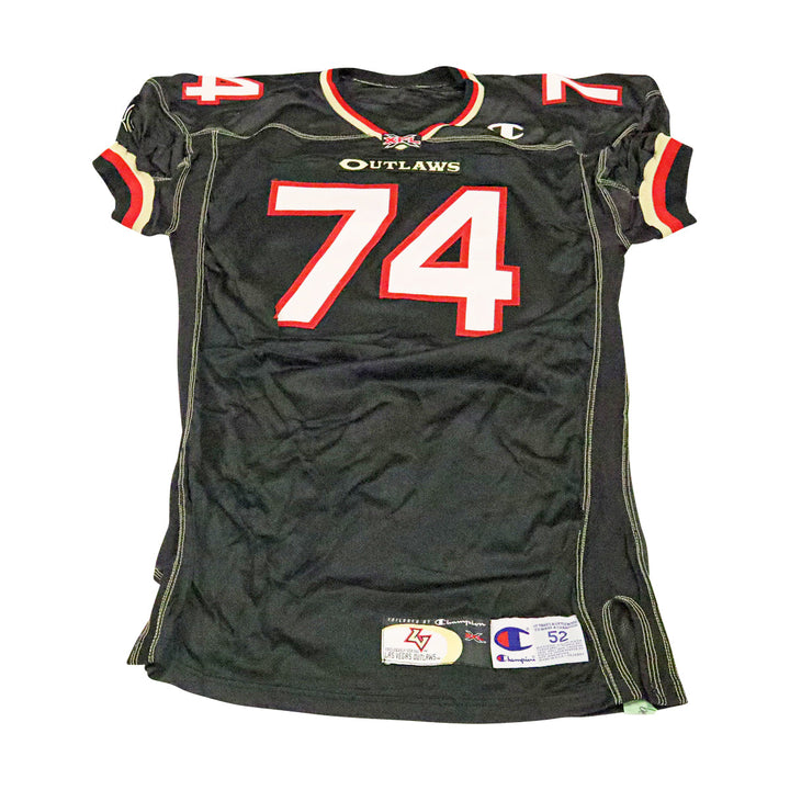 Las Vegas Outlaws 2001 #74 Team Issued Home Jersey Size 52 +2