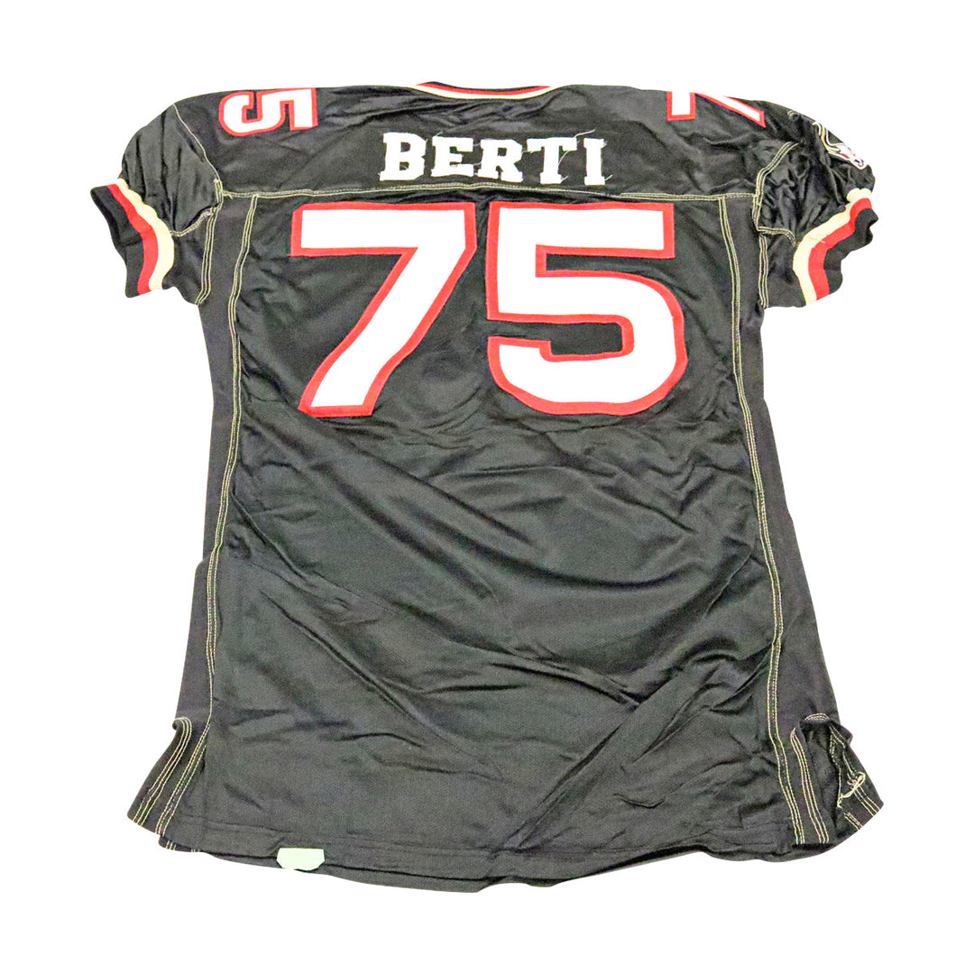 Tony Berti Las Vegas Outlaws 2001 Game Used Home Jersey Size 52 +2