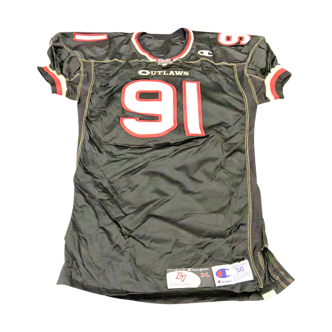 Las Vegas Outlaws 2001 #91 Team Issued Home Jersey Size 50 +2
