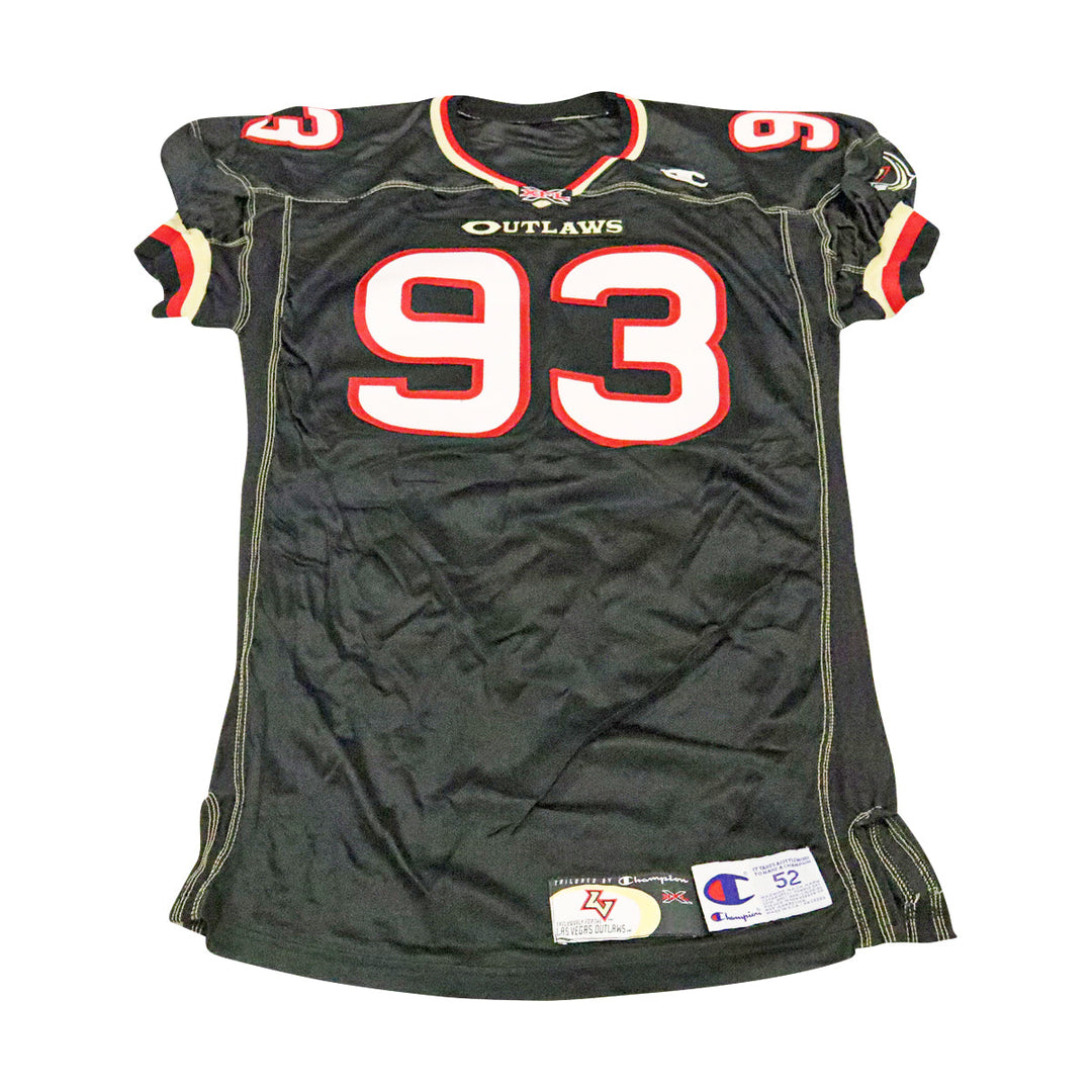 Las Vegas Outlaws 2001 #93 Team Issued Home Jersey Size 52 +2
