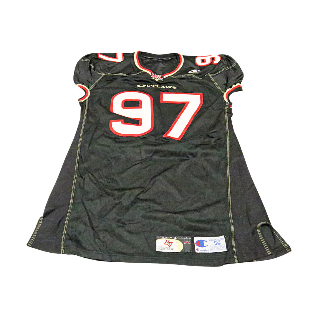 Las Vegas Outlaws 2001 #97 Team Issued Home Jersey Size 56 +2 Linemen Cut
