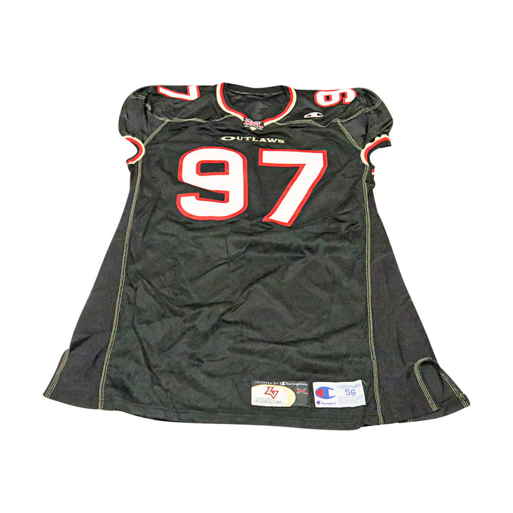Las Vegas Outlaws 2001 #97 Team Issued Home Jersey Size 56 +2 Linemen Cut