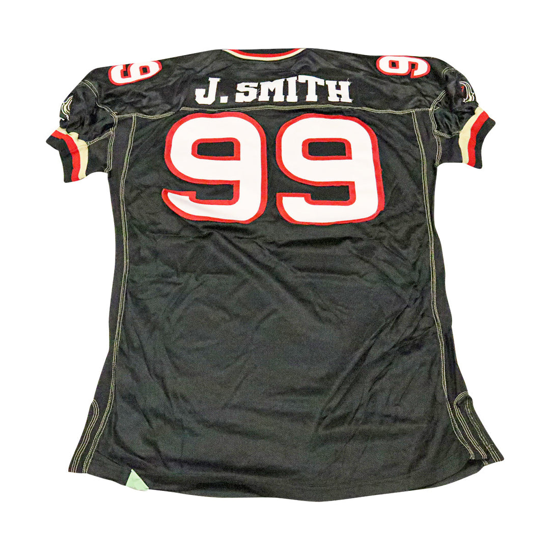 Jermaine Smith Las Vegas Outlaws 2001 Game Used Home Jersey Size 56 +2