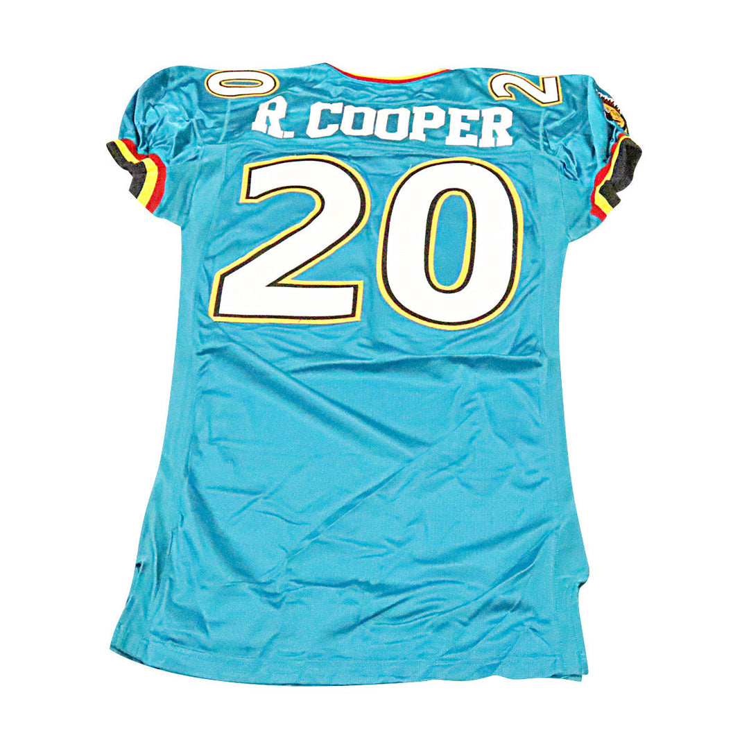 Rafael Cooper Memphis Maniax 2001 Game Used Home Jersey Size 46 +2