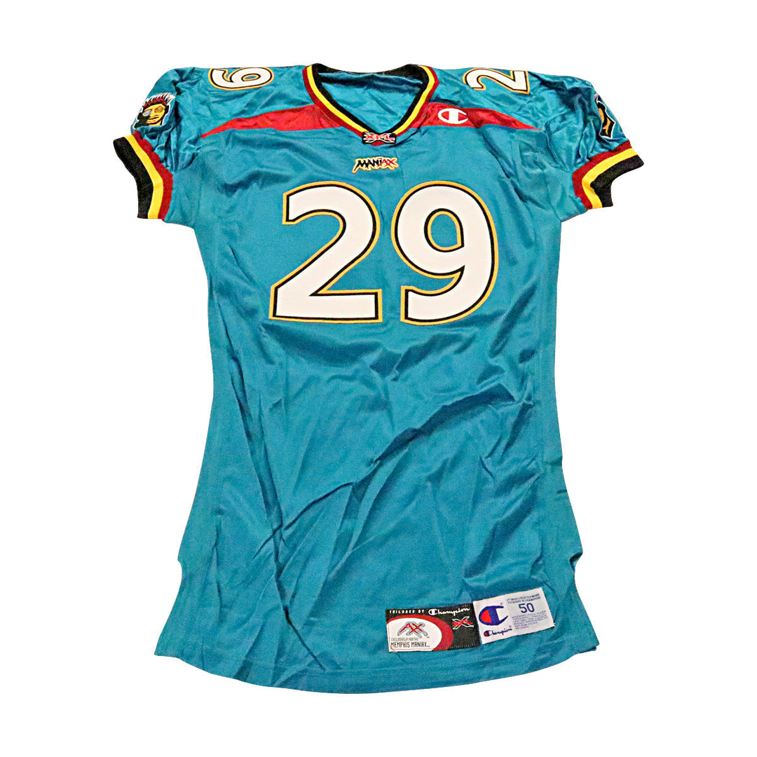 Memphis Maniax 2001 #29 Team Issued Home Jersey Size 50 +2