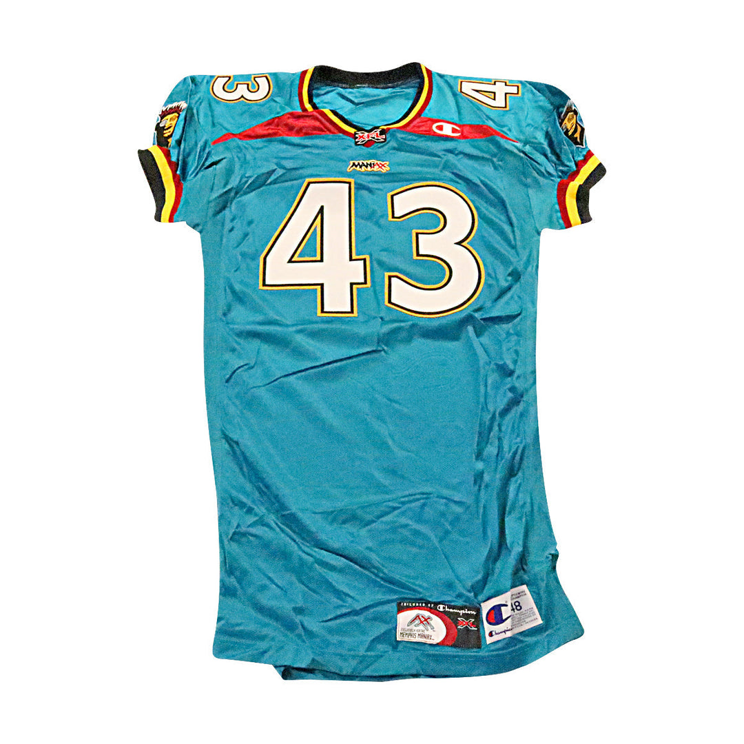 Memphis Maniax 2001 #43 Team Issued Home Jersey