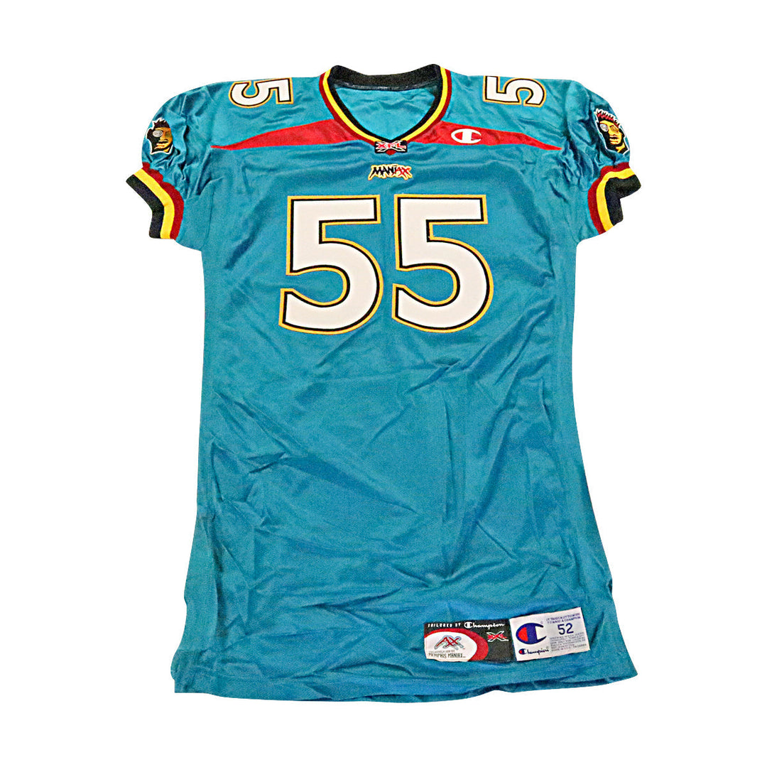 Memphis Maniax 2001 #55 Team Issued Home Jersey Size 52 +2
