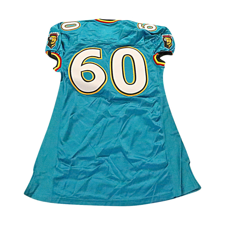 Memphis Maniax 2001 #60 Team Issued Home Jersey Size 52 +2 Linemen Cut