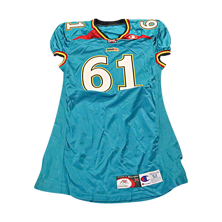 Memphis Maniax 2001 #61 Team Issued Home Jersey Size 52 +2 Linemen Cut