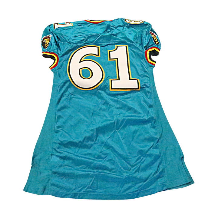 Memphis Maniax 2001 #61 Team Issued Home Jersey Size 52 +2 Linemen Cut