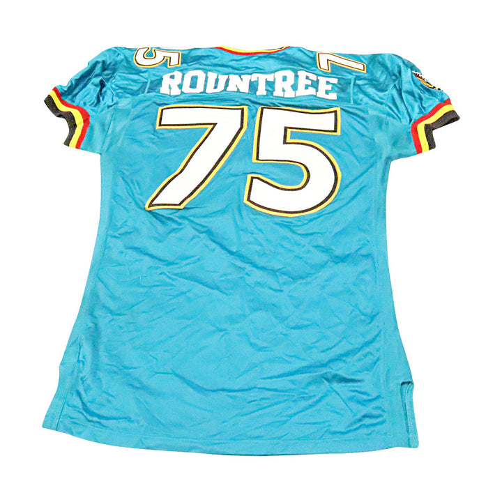 Glenn Rountree Memphis Maniax 2001 Game Used Home Jersey Size 52 +2
