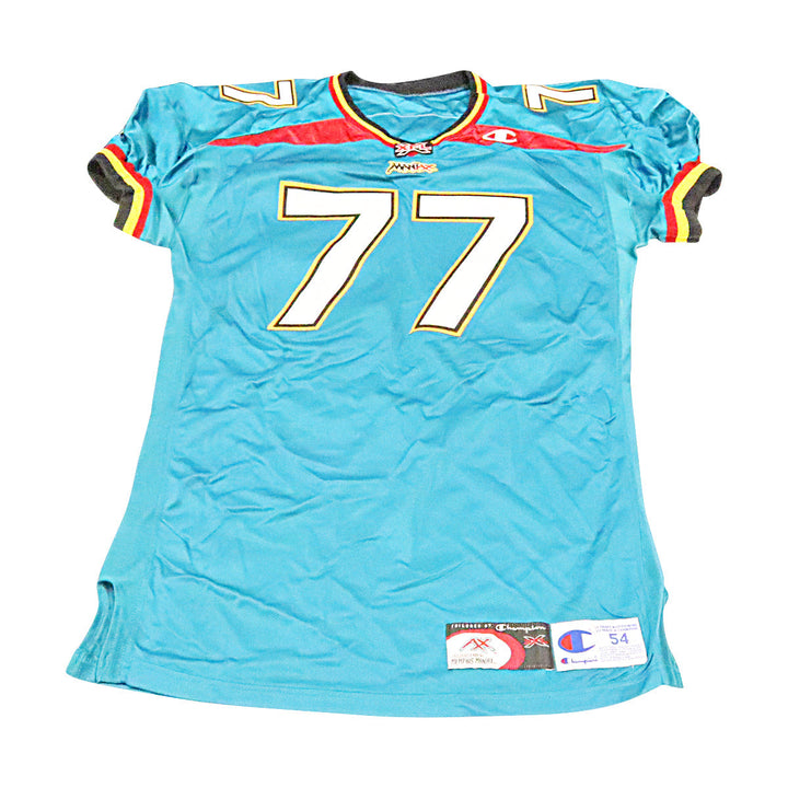 Mike Sheldon Memphis Maniax 2001 Game Used Home Jersey Size 54 +2