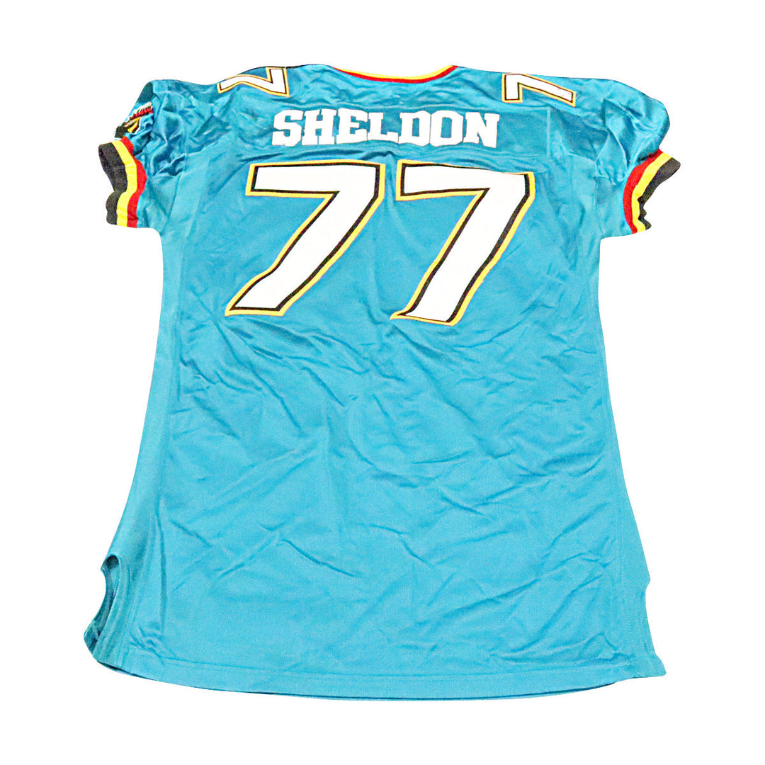 Mike Sheldon Memphis Maniax 2001 Game Used Home Jersey Size 54 +2