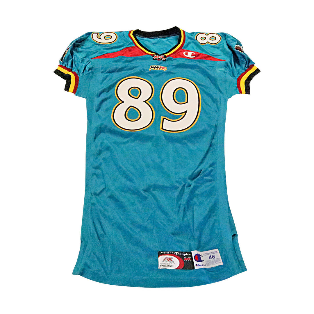 Memphis Maniax 2001 #89 Team Issued Home Jersey Size 48 +2