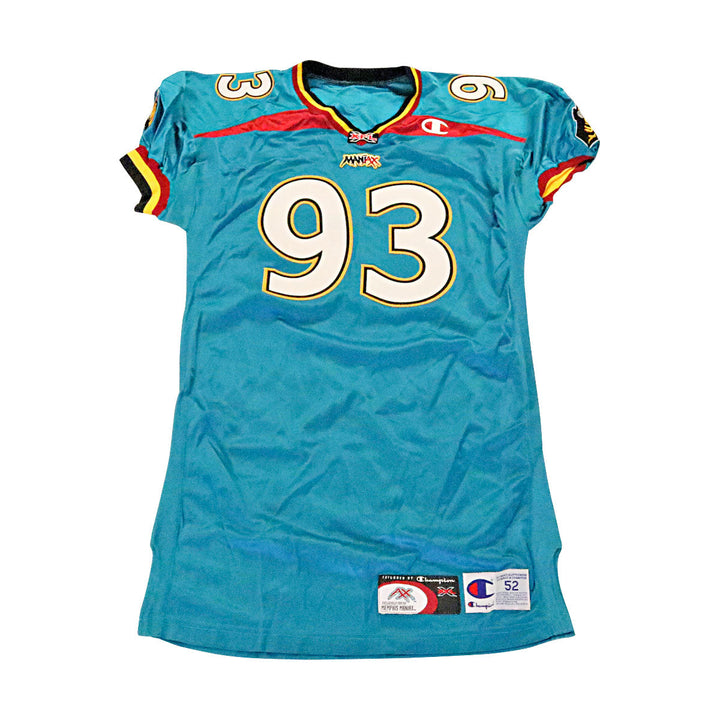Memphis Maniax 2001 #93 Team Issued Home Jersey Size 52 +2