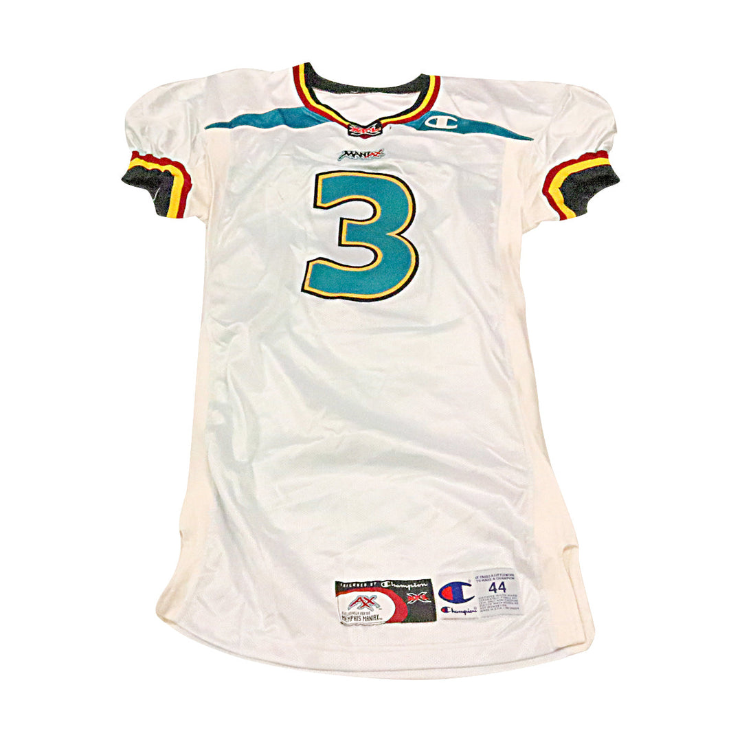 Jackie Kellogg Memphis Maniax 2001 Game Used Away Jersey Size 44 +2