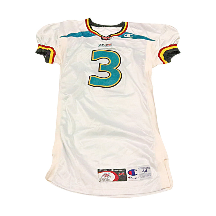 Jackie Kellogg Memphis Maniax 2001 Game Used Away Jersey Size 44 +2