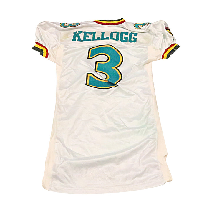 Jackie Kellogg Memphis Maniax 2001 Game Used Away Jersey Size 44 +2