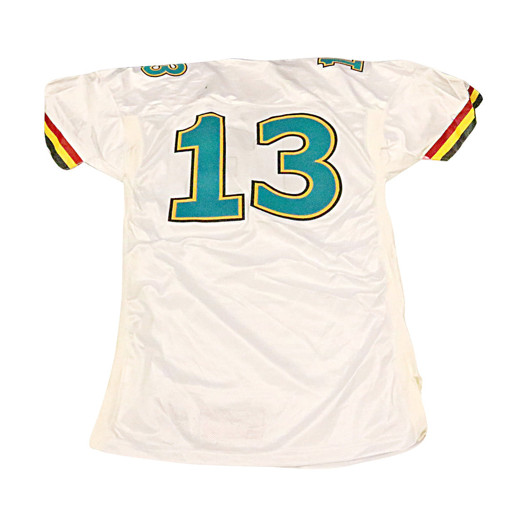 Memphis Maniax 2001 #13 Game Used Away Jersey Size 48 +2