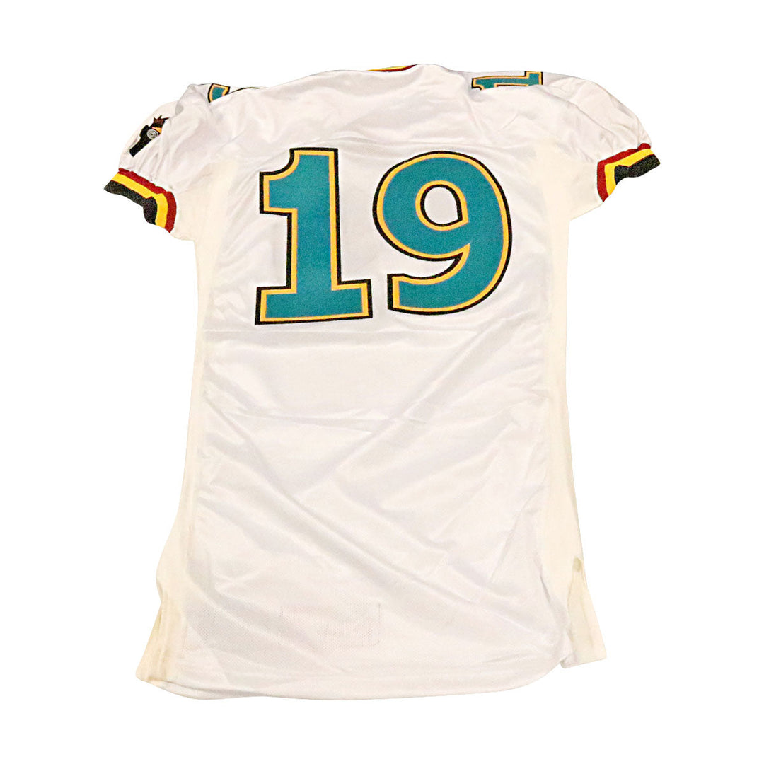 Memphis Maniax 2001 #19 Game Used Away Jersey Size 46 +2