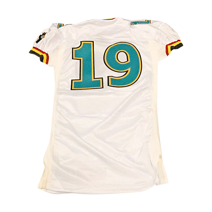 Memphis Maniax 2001 #19 Game Used Away Jersey Size 46 +2
