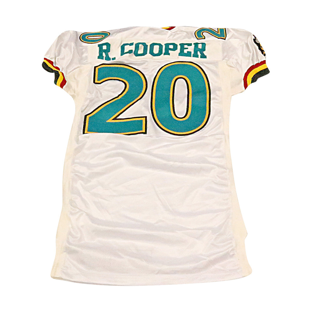 Rafael Cooper Memphis Maniax 2001 Game Used Away Jersey Size 46 +2