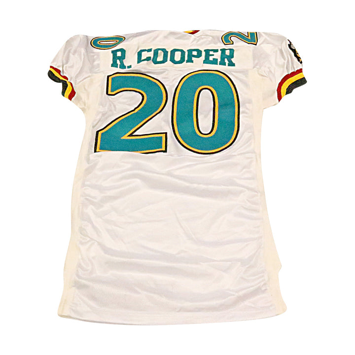 Rafael Cooper Memphis Maniax 2001 Game Used Away Jersey Size 46 +2
