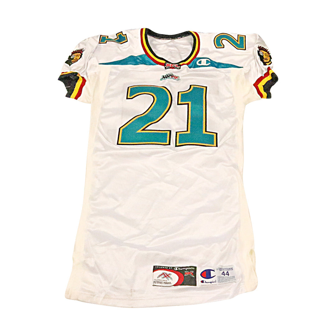 Christian Memphis Maniax 2001 Game Used Away Jersey Size 44 +2