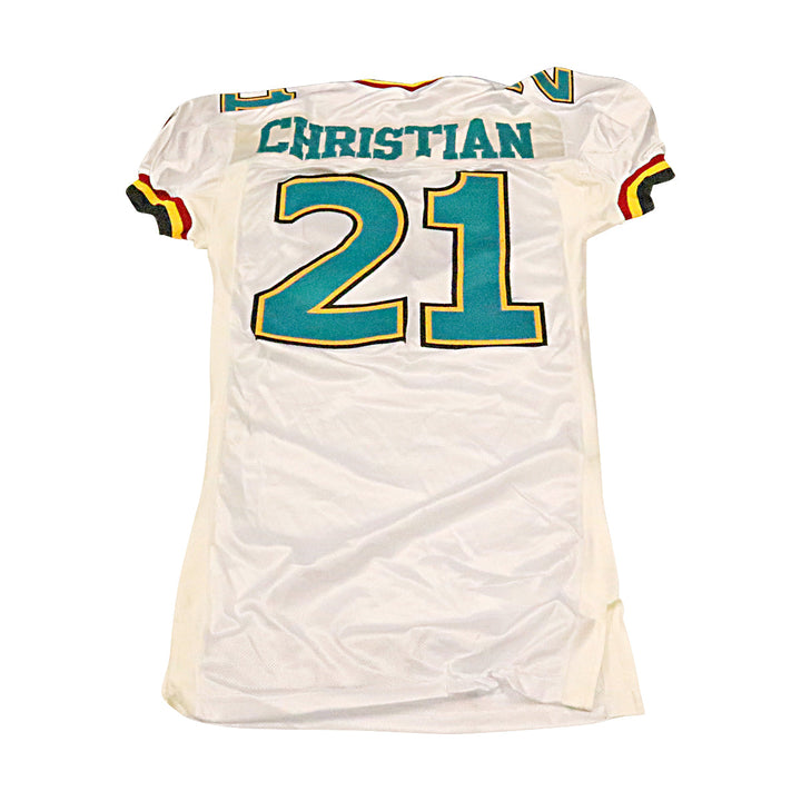 Christian Memphis Maniax 2001 Game Used Away Jersey Size 44 +2