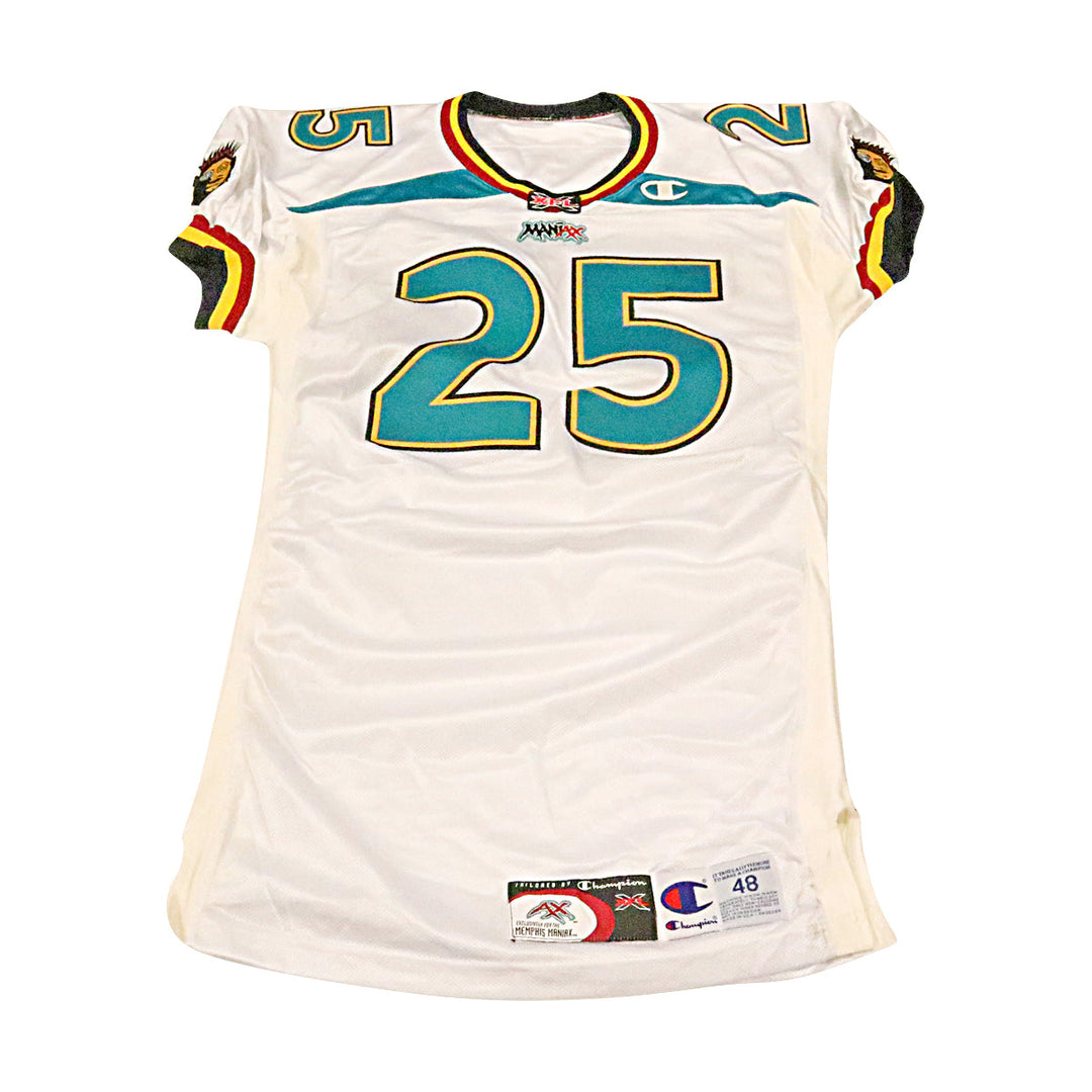 Kevin Cobb Memphis Maniax 2001 Game Used Away Jersey Size 48 +2