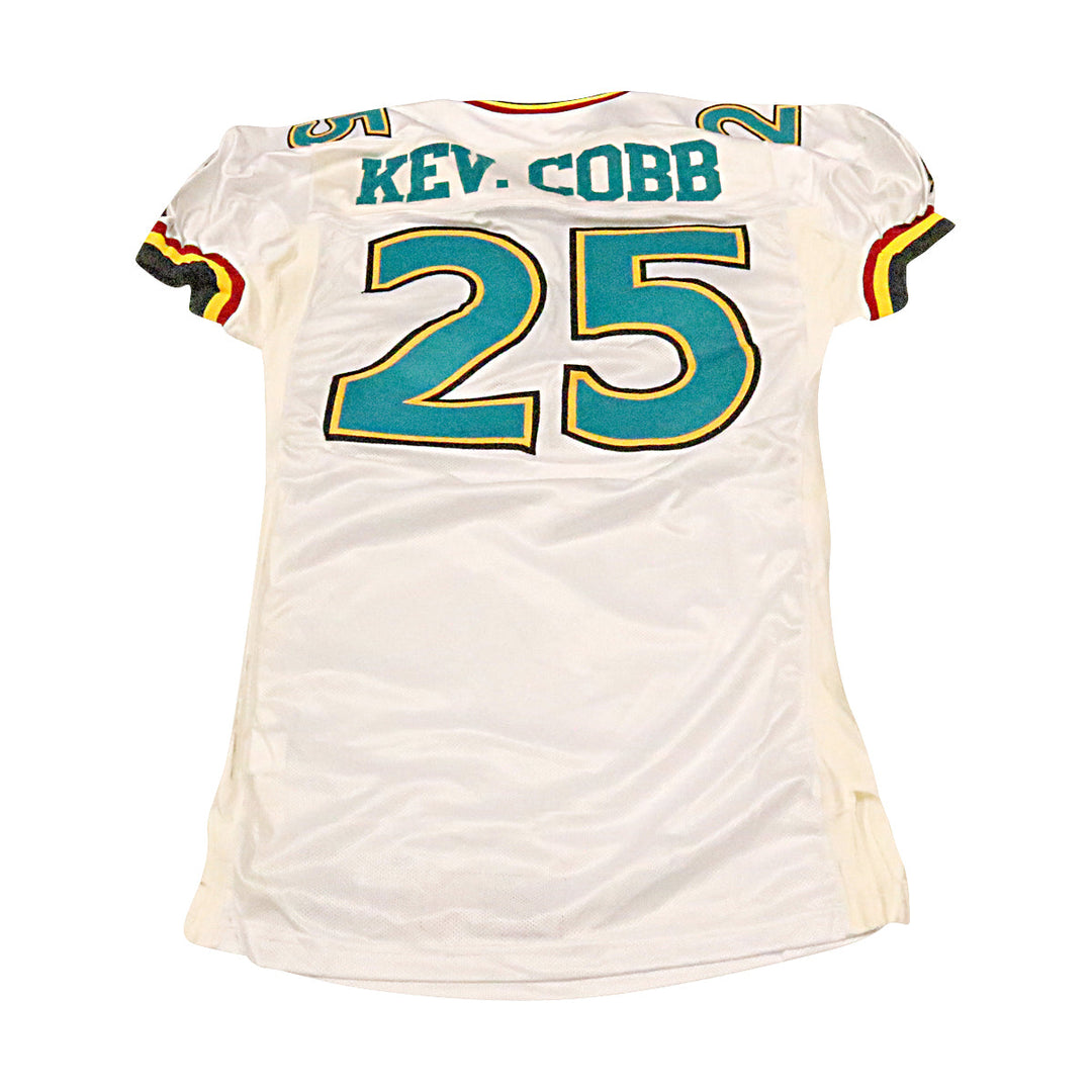 Kevin Cobb Memphis Maniax 2001 Game Used Away Jersey Size 48 +2