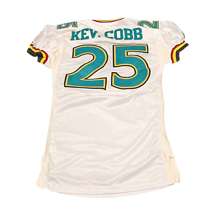 Kevin Cobb Memphis Maniax 2001 Game Used Away Jersey Size 48 +2