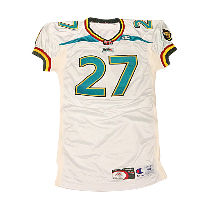 Rico Clark Memphis Maniax 2001 Game Used Away Jersey Size 48 +2