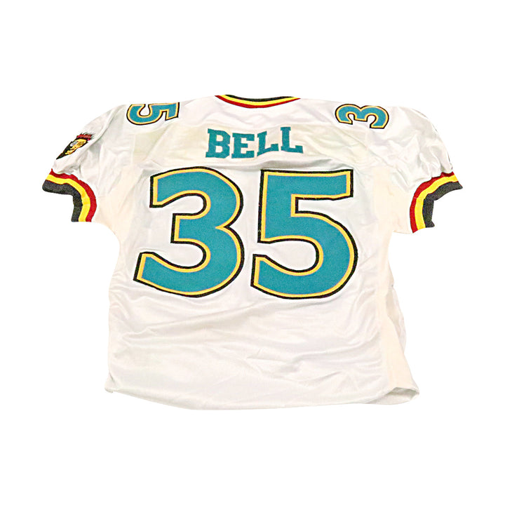 Tyrone Bell Memphis Maniax 2001 Game Used Away Jersey Size 48 Hemmed