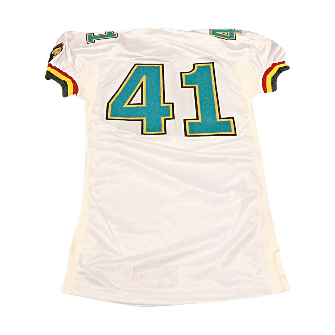 Memphis Maniax 2001 #41 Game Used Away Jersey Size 48 +2