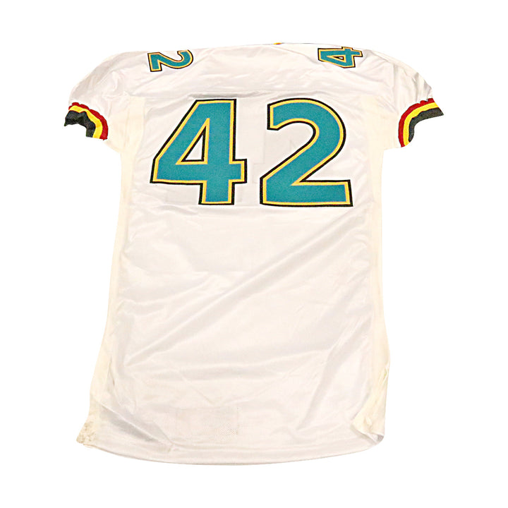 Roosevelt Potts Memphis Maniax 2001 Game Used Away Jersey Size 50 +2 (No Nameplate)