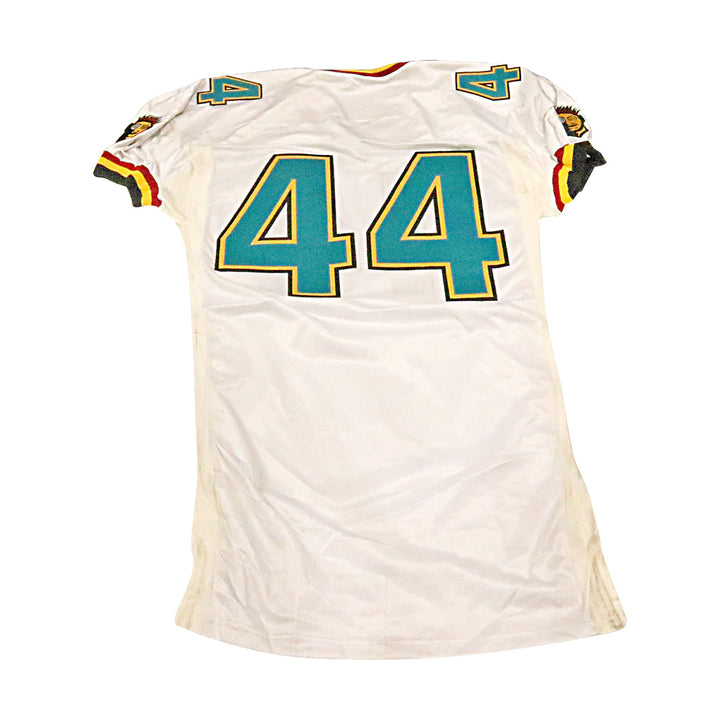 Memphis Maniax 2001 #44 Game Used Away Jersey Size 48 +2