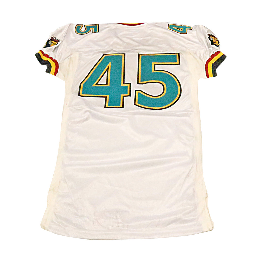 Memphis Maniax 2001 #45 Game Used Away Jersey Size 48 +2